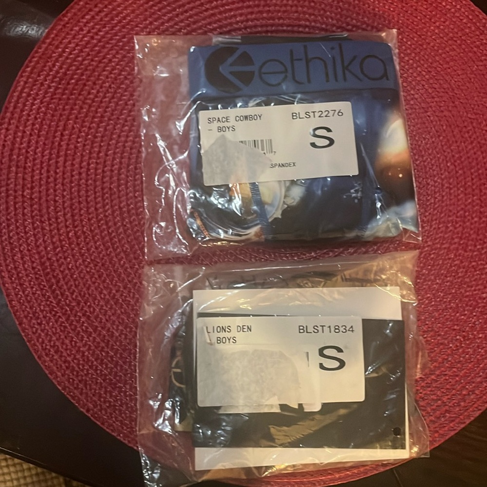 (2) Brand new Boys Ethika underwear- Staple.